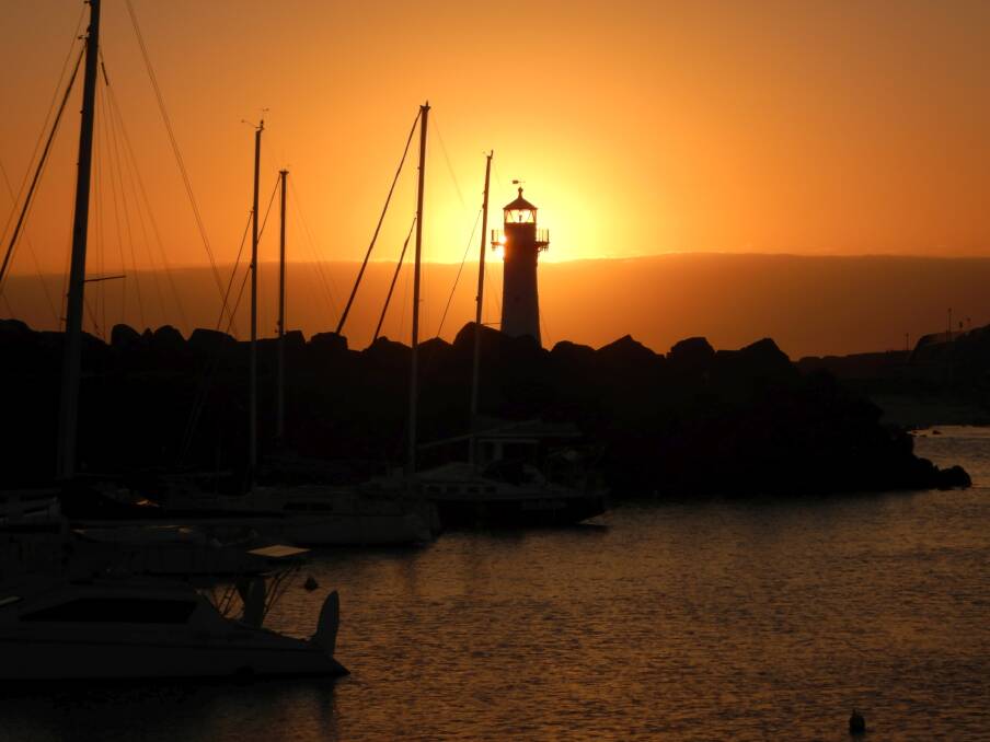 Sunrise taken on October 30 at Wollongong Harbour by Hans Haverkamp