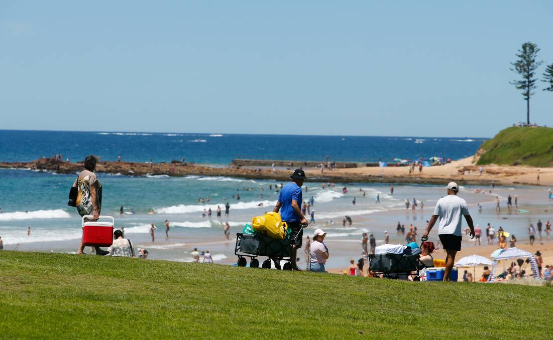 LIFE'S A BEACH: Large numbers are expected to flock to the region's beaches in coming days. Picture: Anna Warr. 