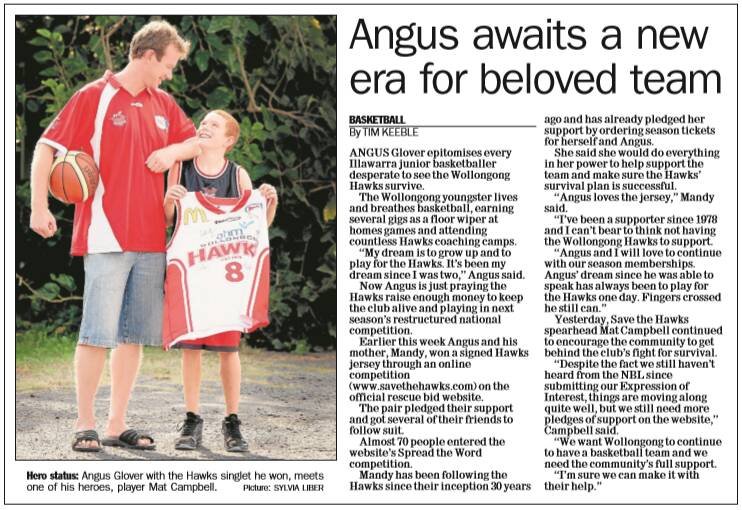 A year ago, Angus Glover had not play basketball in two years ...