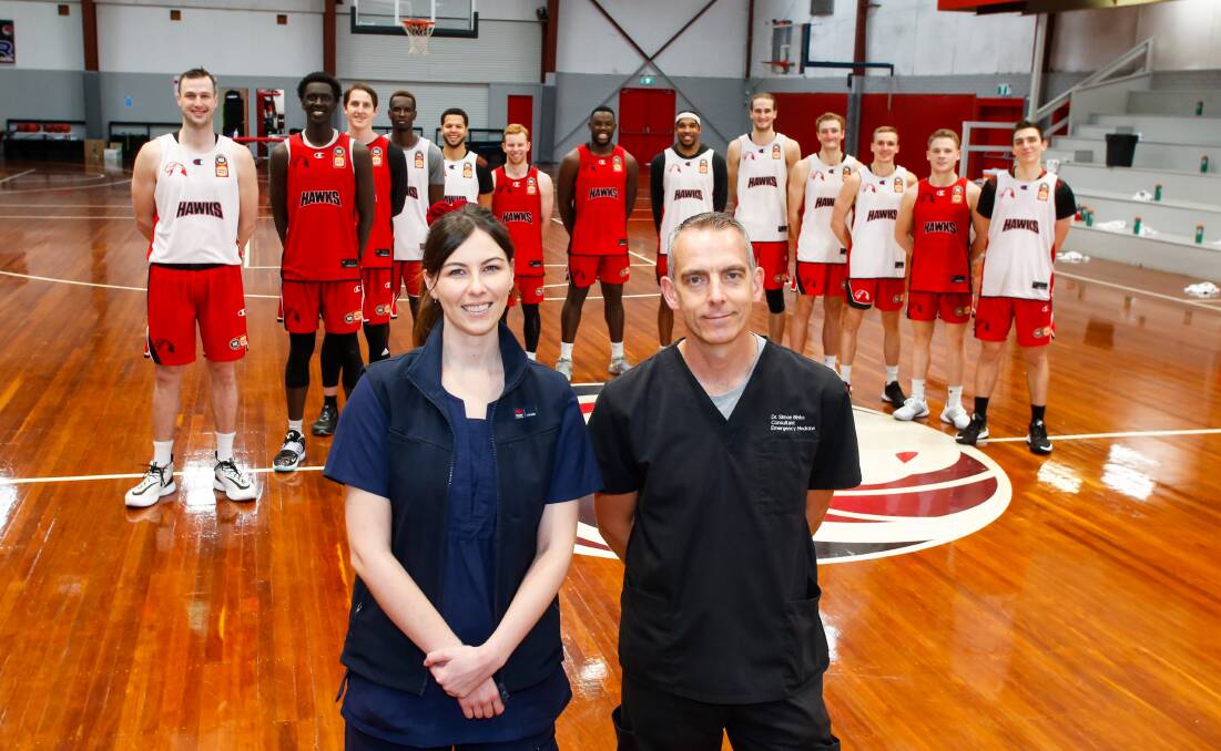 THANKS: The Illawarra Hawks and the Mercury will honour the efforts of our frontline COVID health workers with a special tribute match. Picture: Robert Peet