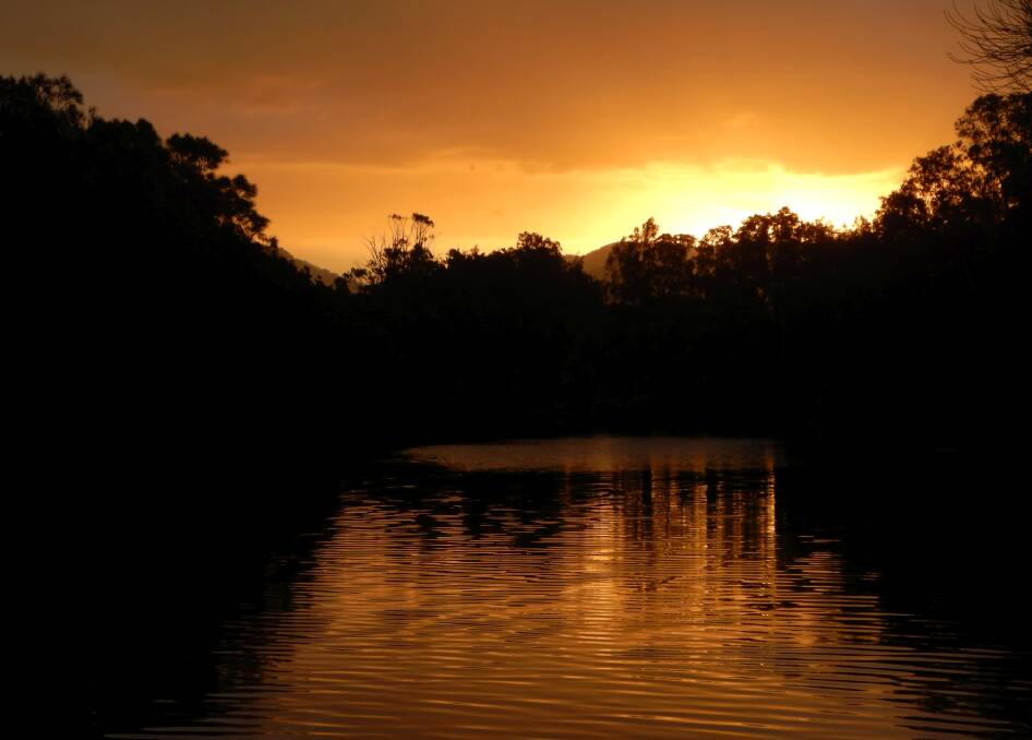 Sunset, taken at Fairy Creek, North Wollongong by Hans Haverkamp