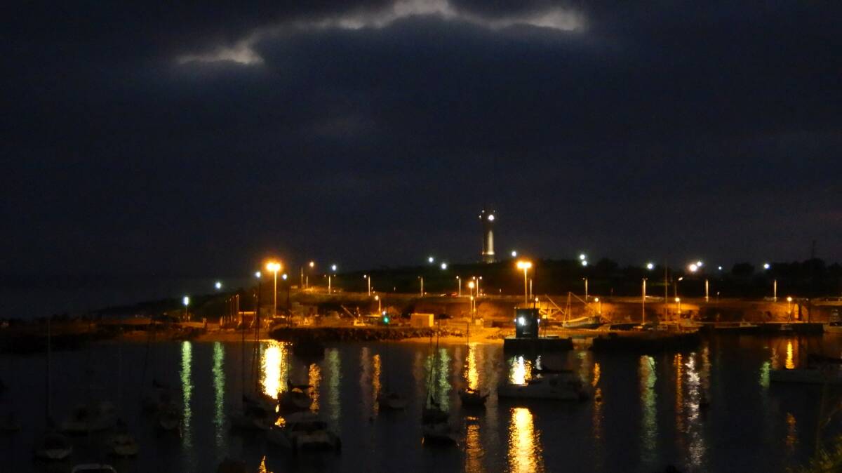 Early morning lights, taken at Wollongong harbour on January 2 by Hans Haverkamp