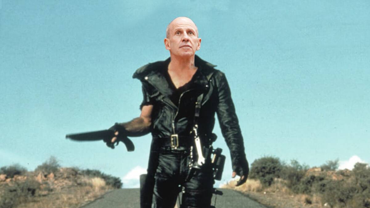 FEARLESS LEADER: Hawks coach Brian Goorjian playing the role of Mad Max.