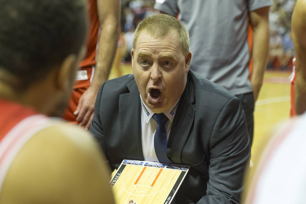 BACK TO THE DRAWING BOARD: Illawarra Hawks coach Rob Beveridge has assembled a new-look side for this season in the National Basketball League. 