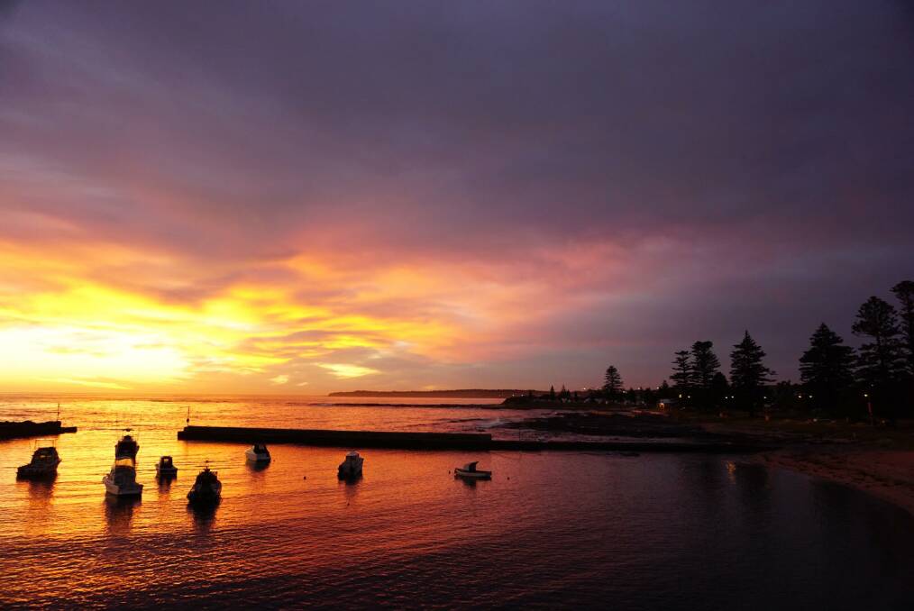 SUNRISE: Shellharbour's harbour by Jai Dormer. Send your pictures to letters@illawarramercury.com.au or post to our Facebook page.