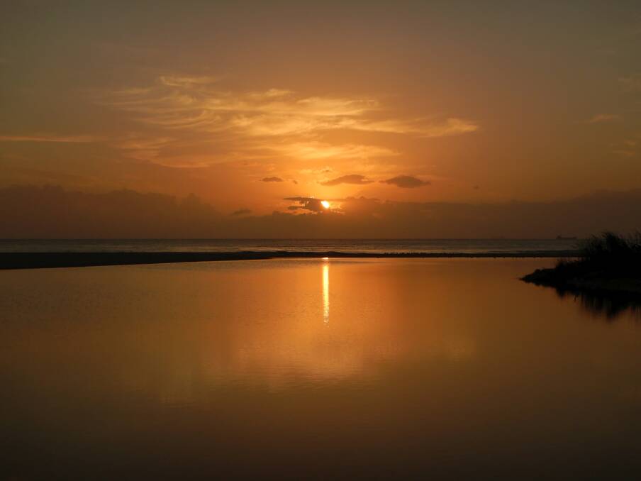sunrise, taken at Fairy Creek lagoon on February 27 by Hans Haverkamp