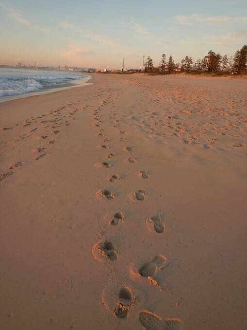 Leave only footprints tracks in the sand, taken at City Beach on  September 22 by Hans Haverkamp.