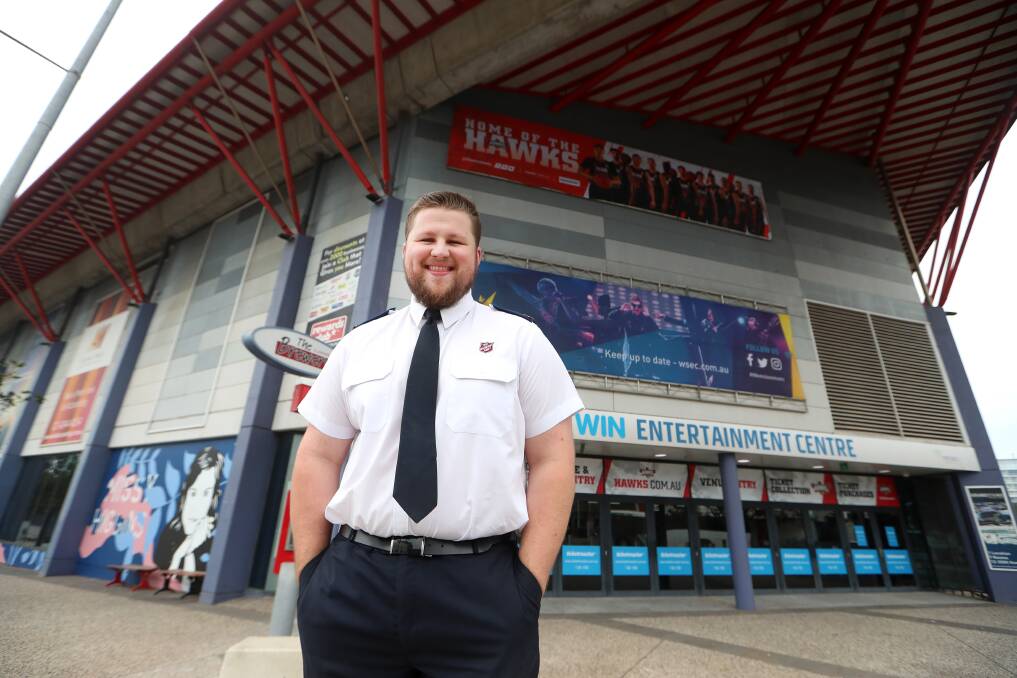 PUT YOUR HANDS IN YOUR POCKETS: Kyle Walker will be volunteering for the Salvation Army at Saturday night's Hawks game at the WEC. Picture: Sylvia Liber. 