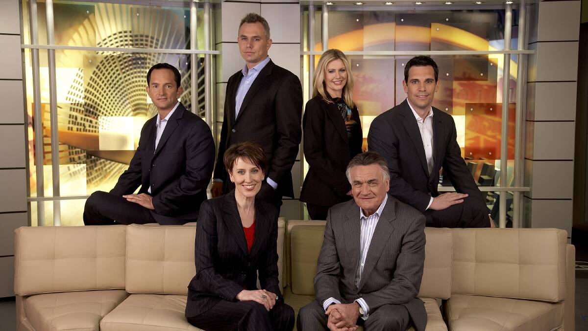 MORNING DUE: Vanessa O'Hanlon switched to Nine News after doing the weather for almost 10 years on ABC News Breakfast. She's pictured here in 2008 with ABC colleagues (back row) Joe O'Brien, Ben Worsley and Paul Kennedy and (front row) the show's original hosts Virginia Trioli and Barrie Cassidy. 