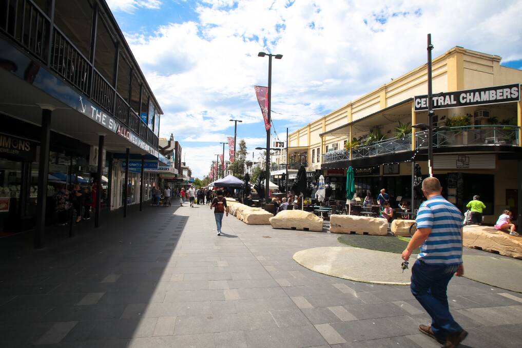FILE IMAGE: Wollongong's Crown Street Mall.