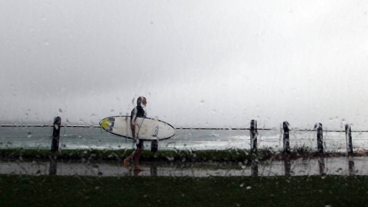 Wet weather in the Illawarra on Thursday. Picture: Sylvia Liber