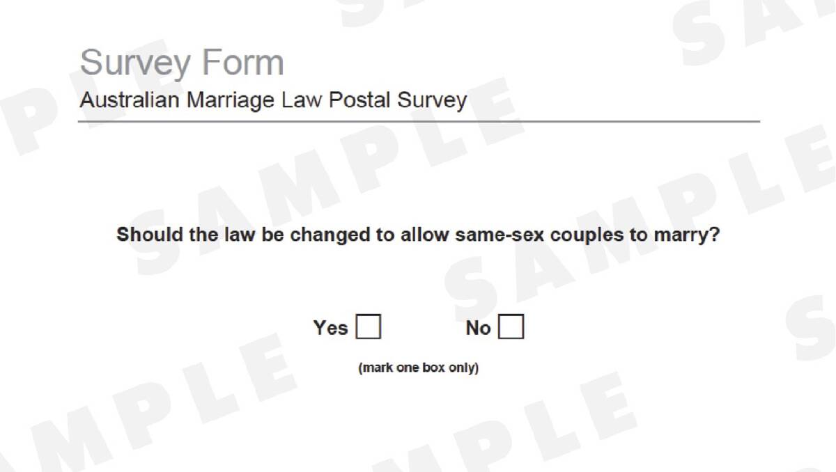 Don’t Post Pictures Of Same Sex Marriage Survey Forms Abs Warns Illawarra Mercury