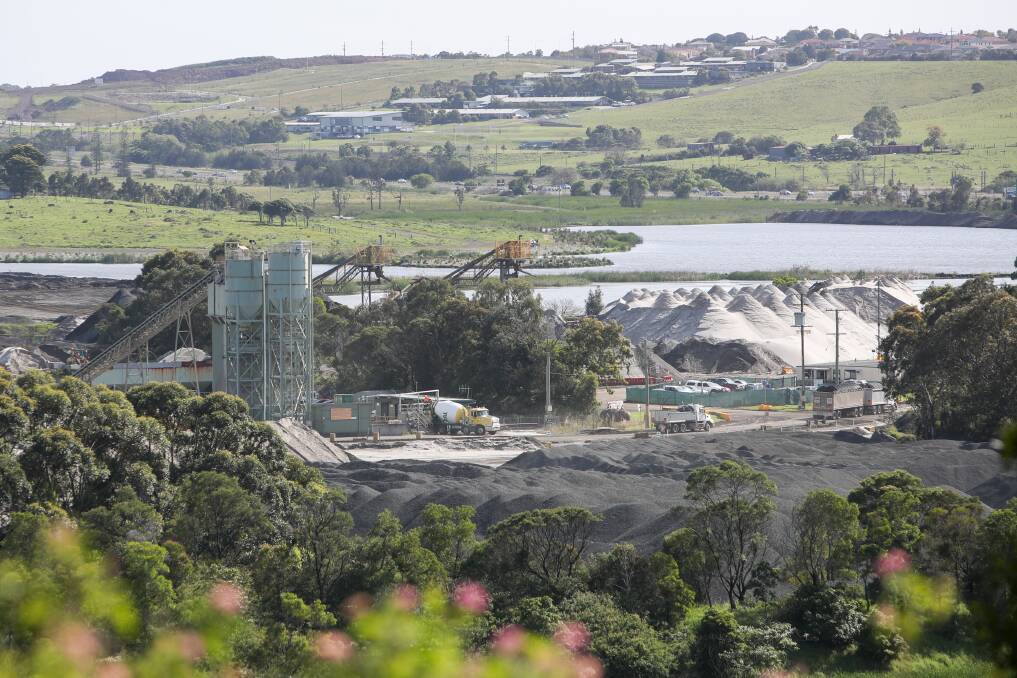 The Boral quarry off Tabitta Road at Dunmore. The company has lodged an application to expand its concrete batching plant on the site from 30,000 tonnes per annum to 150,000 tonnes per annum. Picture: Adam McLean 