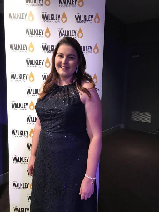 RECOGNITION: Mercury journalist Shannon Tonkin at this year's Walkley Awards for Excellence in Journalism gala event at the Brisbane Convention and Exhibition Centre.