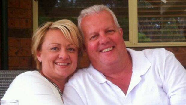 Julie Bullock, pictured with her husband Darren, was killed while driving her twins to school. Picture: Facebook