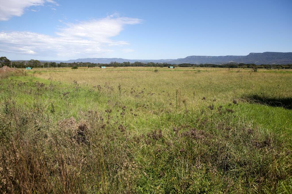 The land at Kembla Grange the NSW government is investigating as the potential site for the state's newest maximum-security jail. Picture: Adam McLean