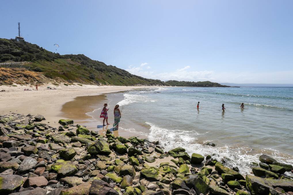 Fishermans beach at Port Kembla has been named among the best swimming spots in the Wollongong City Council area, ranking highly in the NSW government's latest beaches scorecard. Picture: Adam McLean 