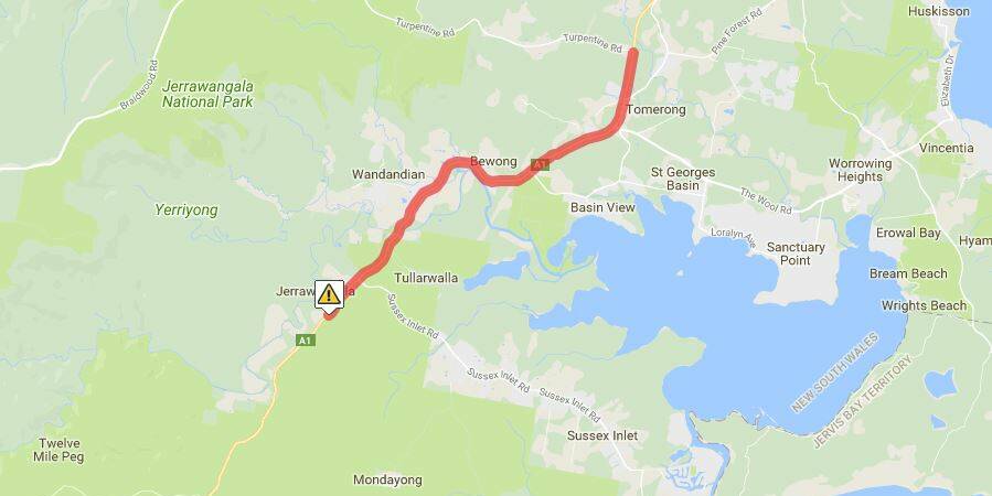 Fatal two-car crash closes Princes Highway south of Nowra