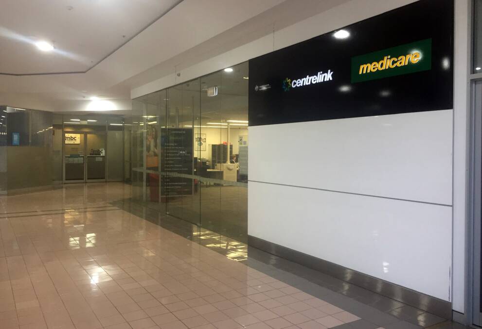 The Warrawong Centrelink and Medicare office, located inside the Warrawong Plaza.