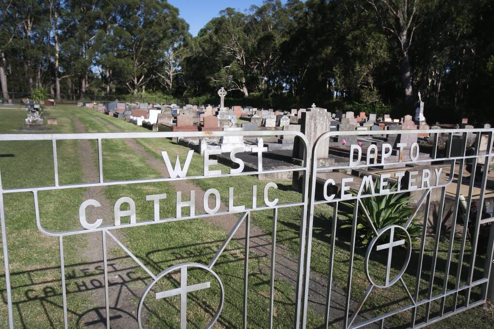 Corrective Services NSW has reassured the community that the West Dapto Catholic Cemetery, within the proposed jail site, would be respected. Picture: Robert Peet 