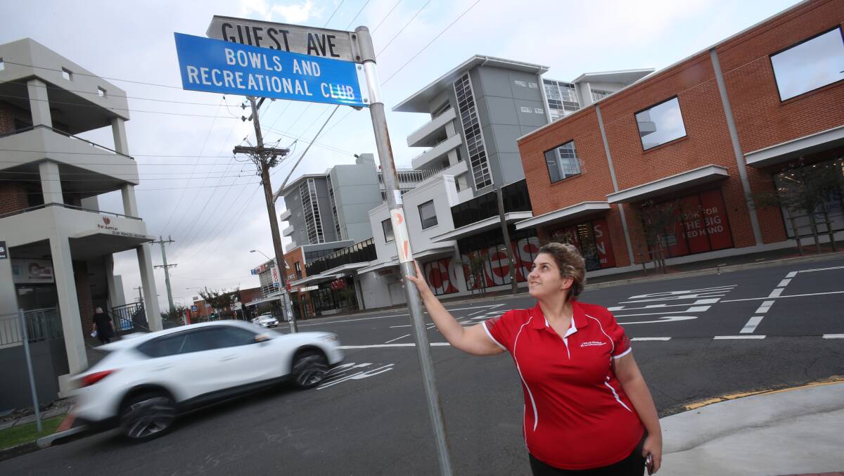 Calia Codina at the corner of Guest Avenue and the Princes Highway, Fairy Meadow. Photo: Robert Peet