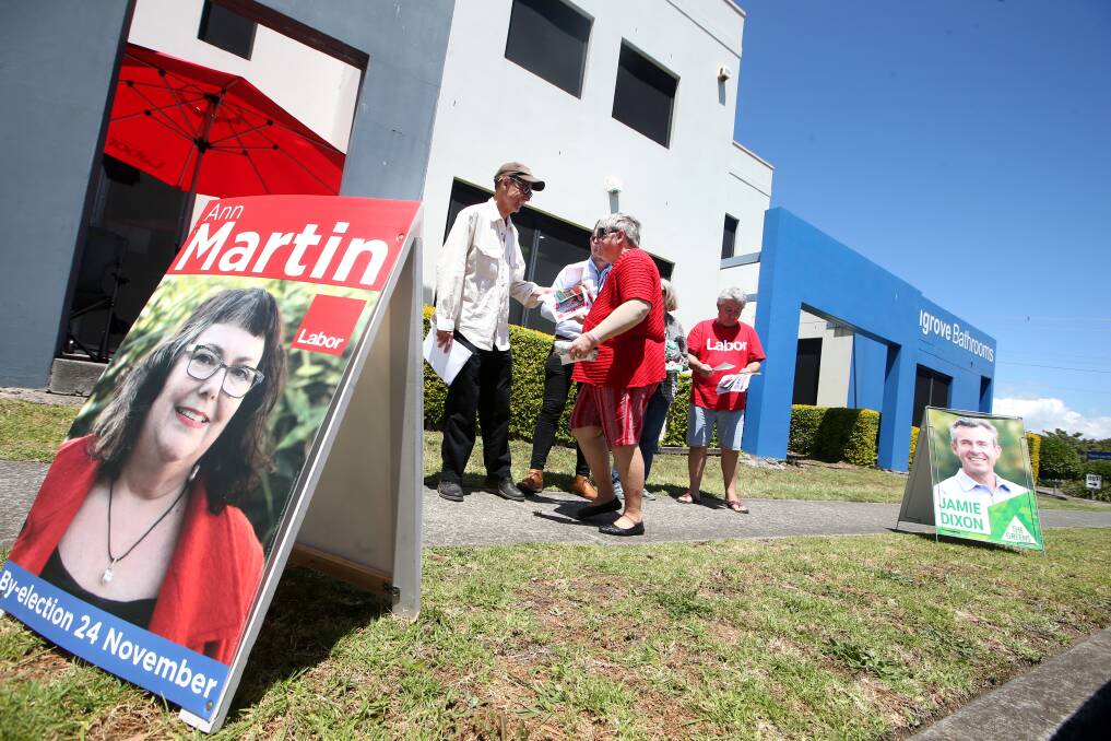 Day one of pre-poll for the Wollongong City Council Ward 3 byelection at the Warrawong Returning Officer's Office. Picture: Sylvia Liber