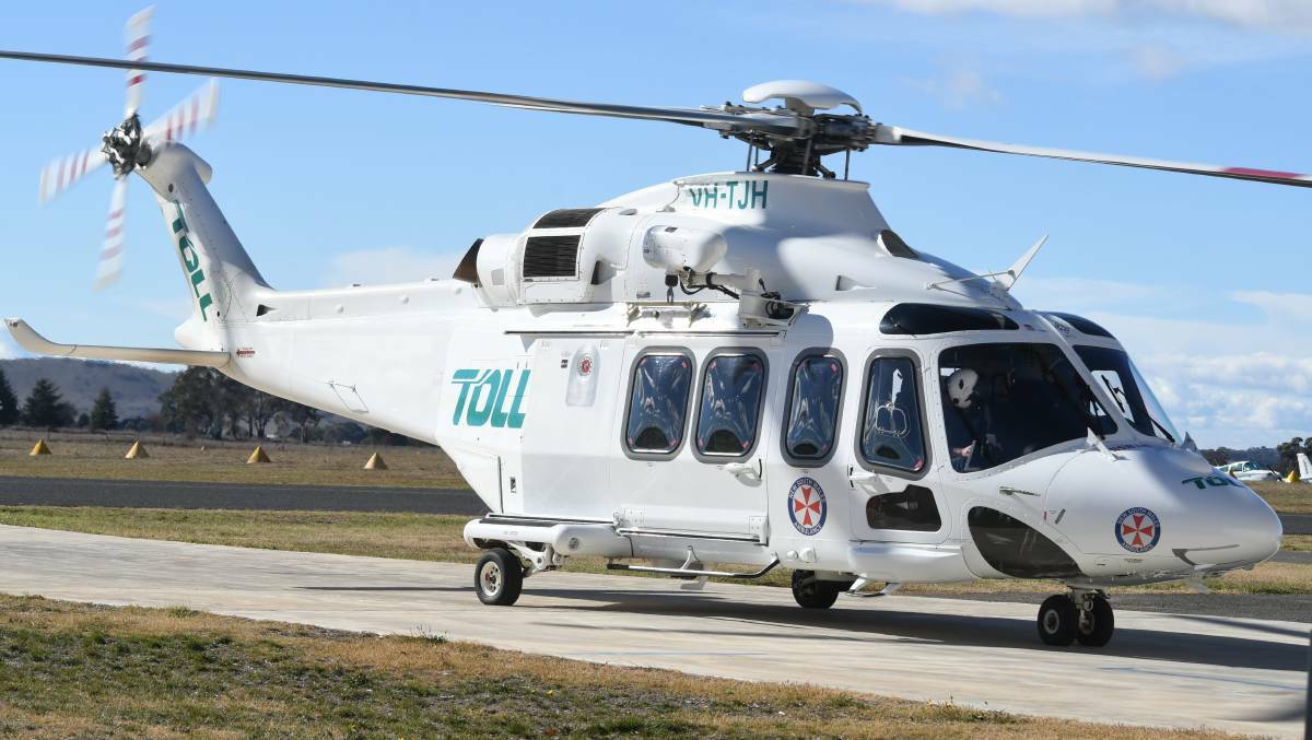 A Toll rescue helicopter. File picture