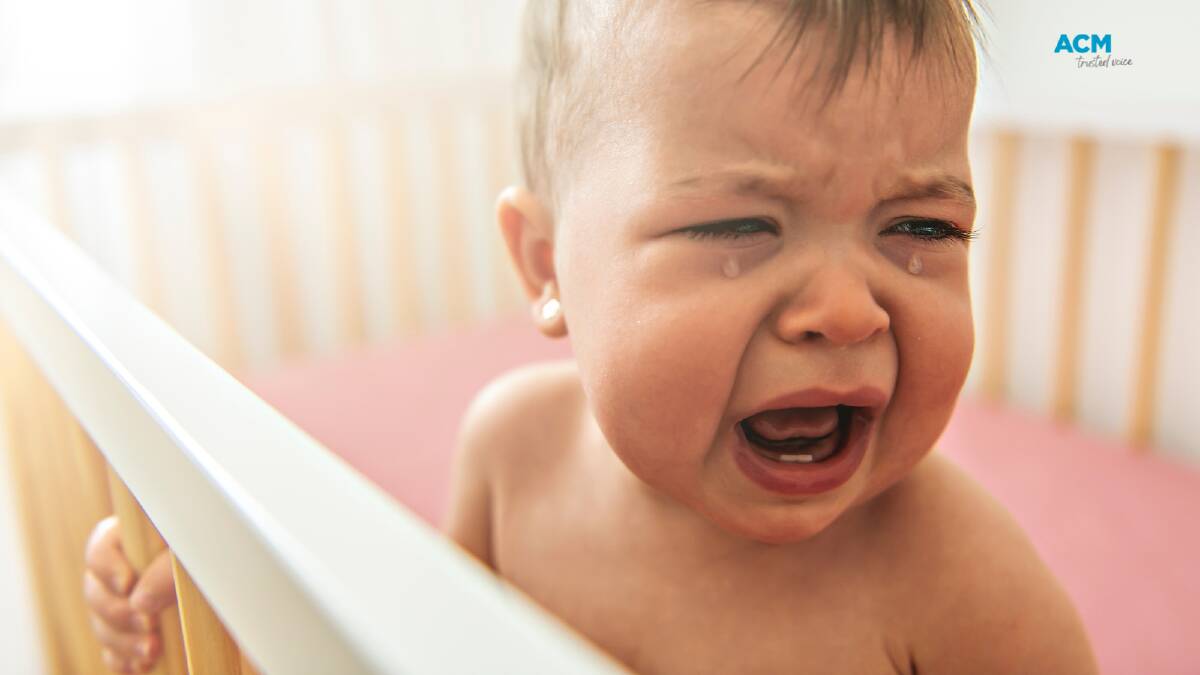 Research shows the secret to soothing a crying baby might just be a five minute walk. File picture