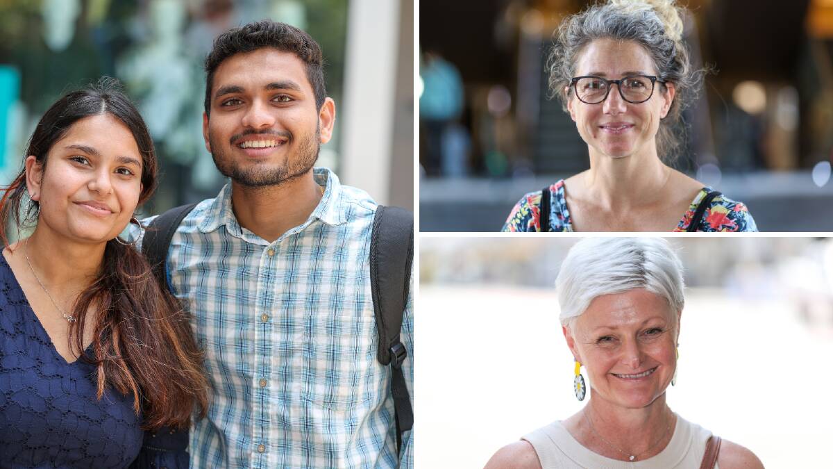 (clockwise from left) Disha Darji, Dhruv Solanki, Rebecca Vossen and Mel Bourke had their say on retail theft. Picture by Adam McLean