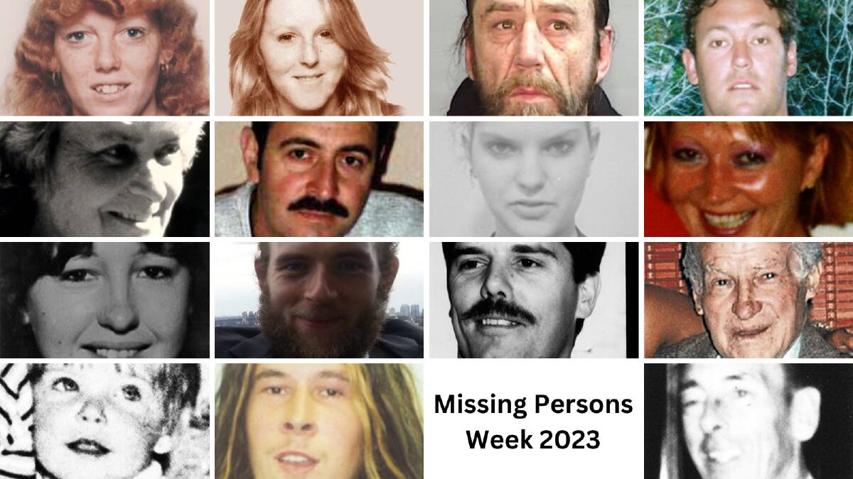 Some of the long-term people missing from the Illawarra. Pictures by Australian Federal Police