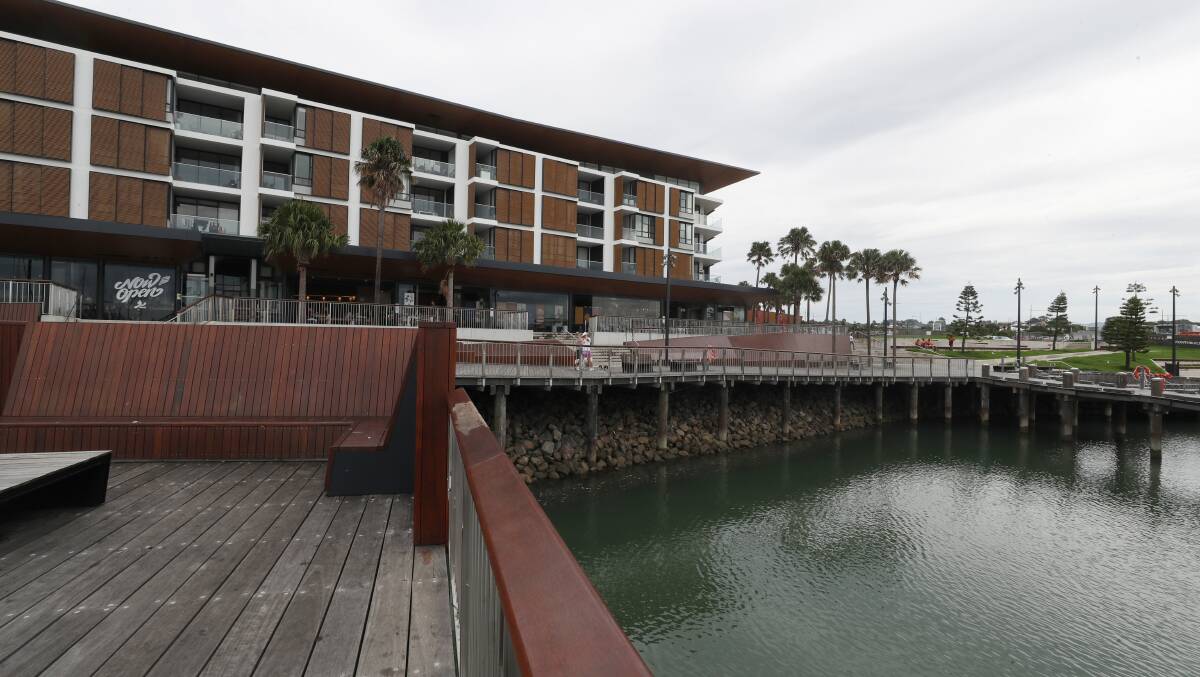 Shellharbour Marina workers are fearful and Woolworths has allegedly banned teens, due to juvenile anti-social behaviour. Picture by Robert Peet