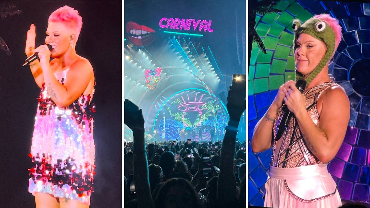 Around 45,000 people packed Allianz Stadium to see Pink perform on Saturday, February 10, 2024. Pictures by Nadine Morton