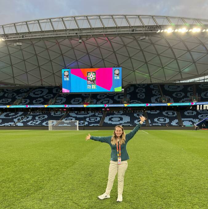 Lydia Bruce in the Sydney Football Stadium during the 2023 FIFA Women's World Cup. Picture supplied