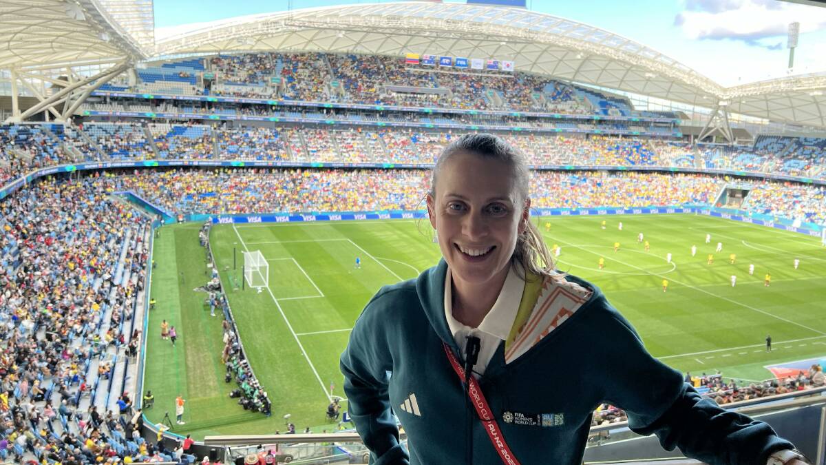 Lydia Bruce in the Sydney Football Stadium during the 2023 FIFA Women's World Cup. Picture supplied