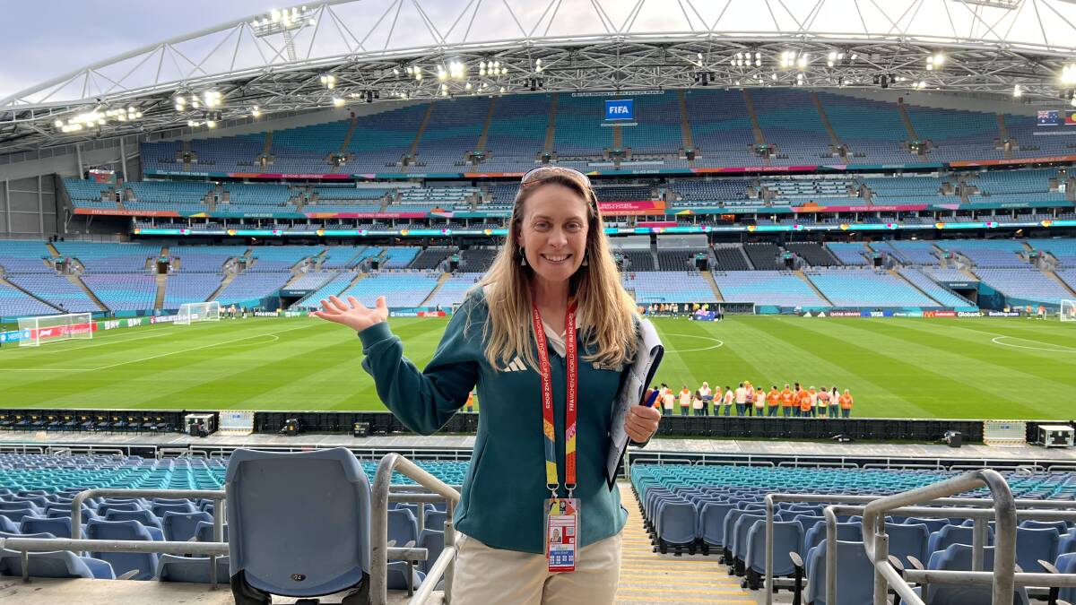 Lydia Bruce at Stadium Australia during the 2023 FIFA Women's World Cup. Picture supplied