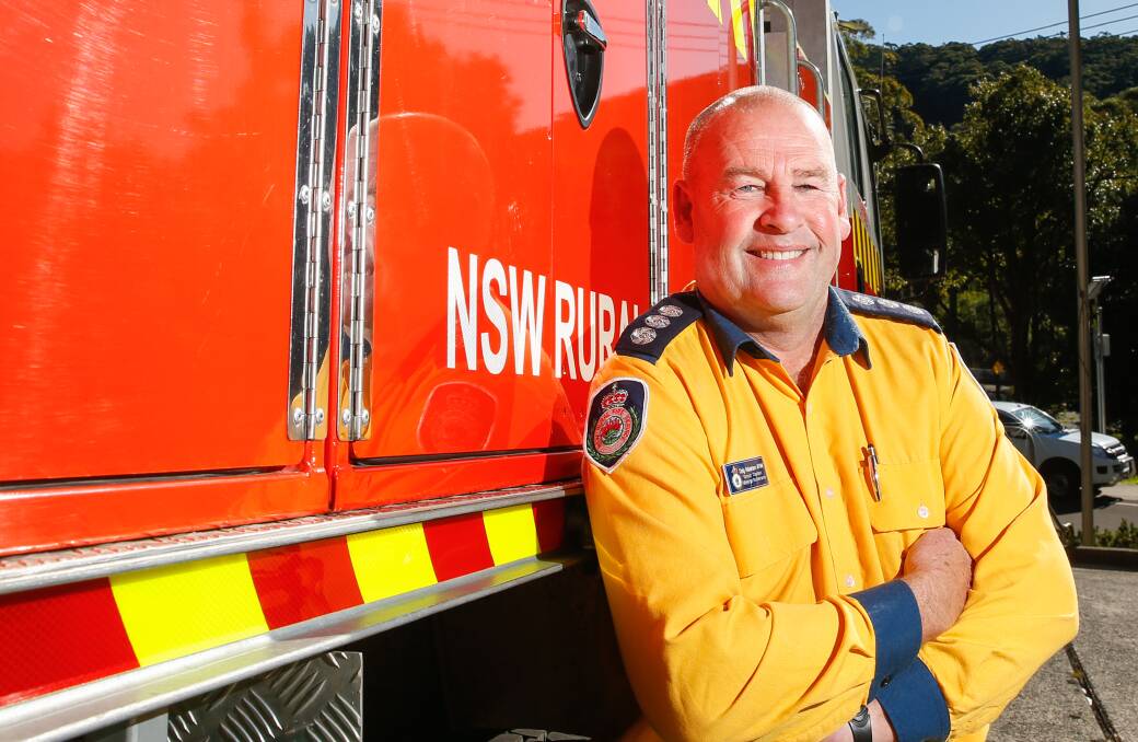 NSW Rural Fire Service Group Captain Craig Robertson still has flashbacks to the night he saved a life in Otford. Picture by Anna Warr
