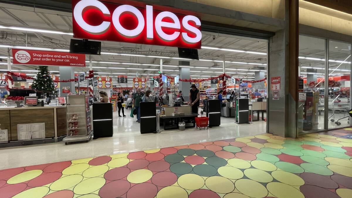 Exit gates have been installed at Coles supermarket in Wollongong Central to deter people from stealing. Picture supplied