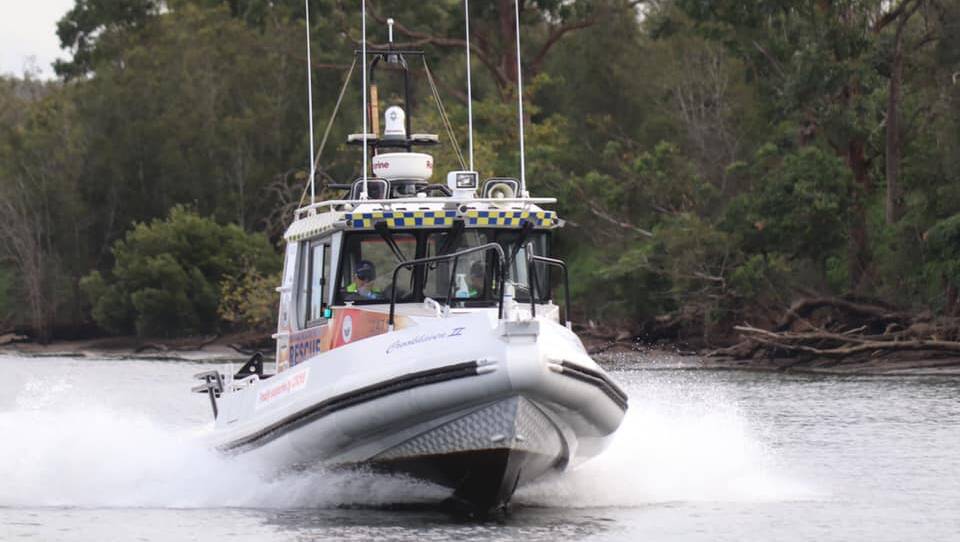 A 70-year-old man was rescued overnight on the Shoalhaven River. Picture by Marine Rescue NSW
