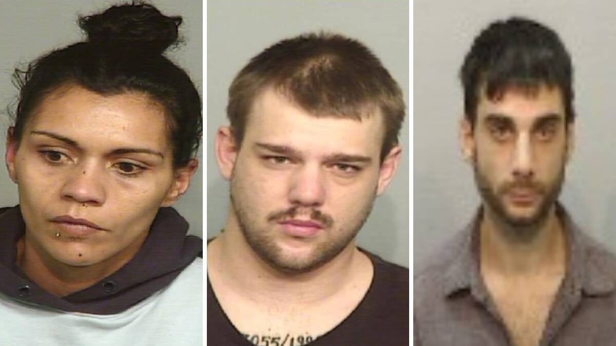 Shanelle Tungai, Oliver Piper and Talip Kalinkara are wanted to domestic violence offences. Pictures by NSW Police 
