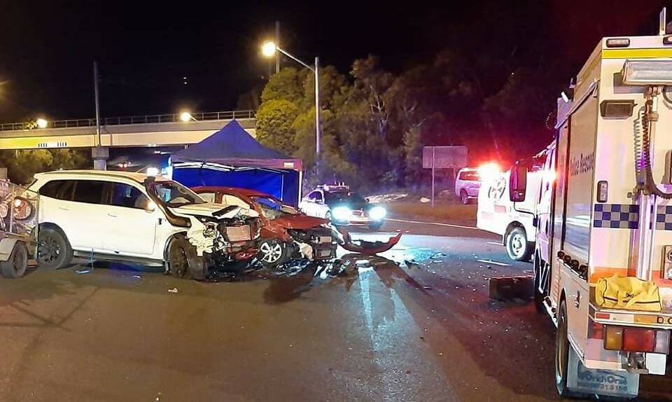 CRASH SCENE: This was the second of two fatal accidents on the Great Western Highway in the Blue Mountains on the weekend. Photo: NSW POLICE