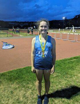 Holliesaid it felt good to be the fourth faster runner in her age group in Australia and getting a medal for NSW. Picture suppled 