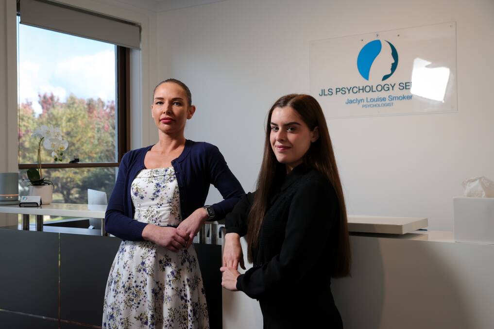 PRIVATE PRACTICE: Jaclyn Smoker and Chelsea Boardman, of JLS Psychology, say the current system makes it harder to triage clients according to need. Picture: JAMES WILTSHIRE