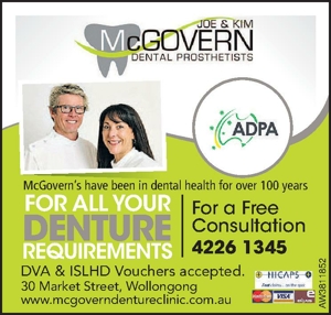Dental DVA & ISLHD Vouchers accepted.30 Market Street, Wollong