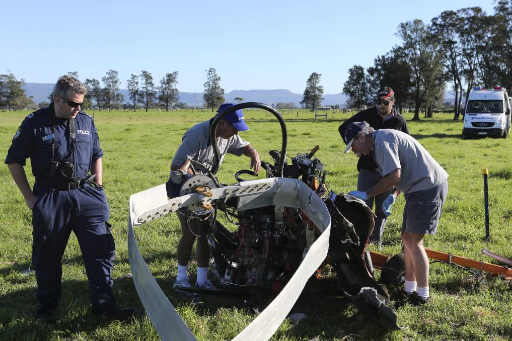 Initial investigations into the fatal gyrocopter crash near Nowra have been completed.