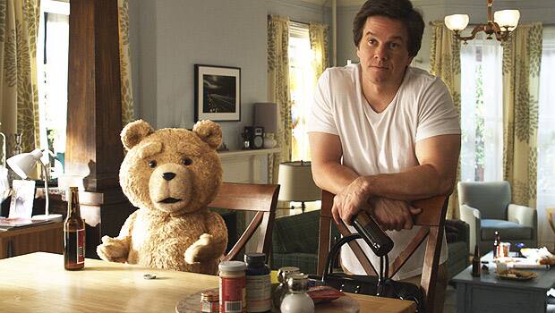 <i>Ted</i>, starring Mark Wahlberg, has its comic moments.