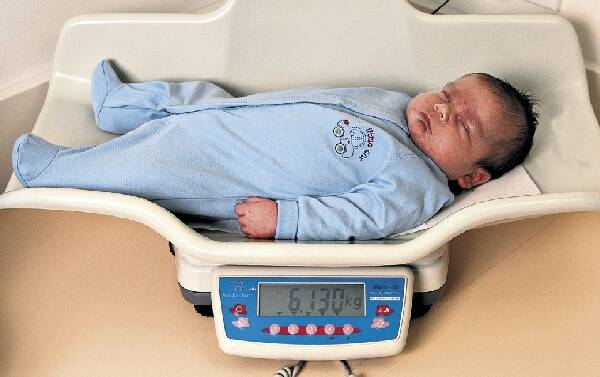 Two weeks after his birth, Cordell Hayman has slimmed to 6.13kg.  Pictures: ANDY ZAKELI