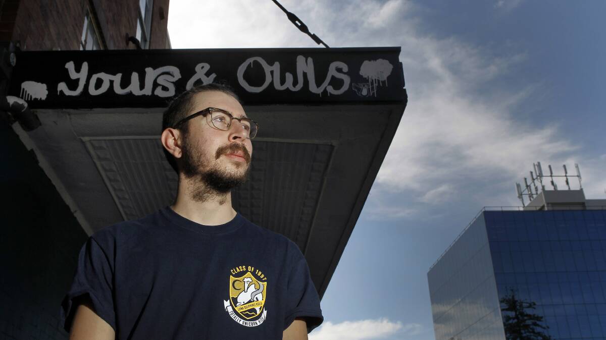 Daniel Radburn is the new owner of the former Yours and Owls cafe, now known as Rad Bar.Picture: ANDY ZAKELI