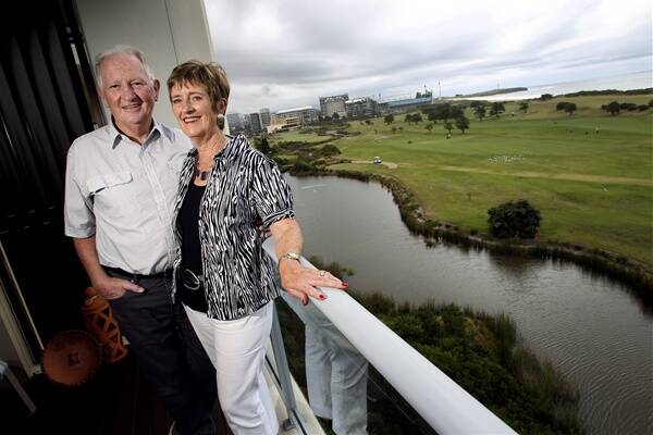Noel and Janette Cox at their IRT Links Seaside apartment. The couple say they live life to the full.  Picture: KEN ROBERTSON