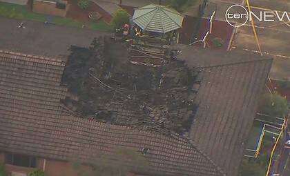 The aftermath of the fire that ripped through the Quakers Hill nursing home last week. Photo: CHANNEL TEN