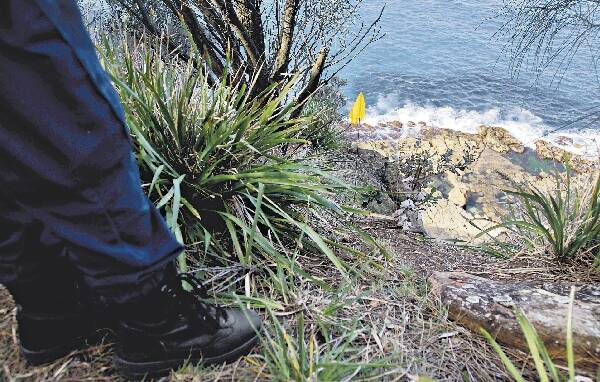 A shoe print was found on the edge of the cliff which partially matched the tread on Janet Campbell's sneakers.